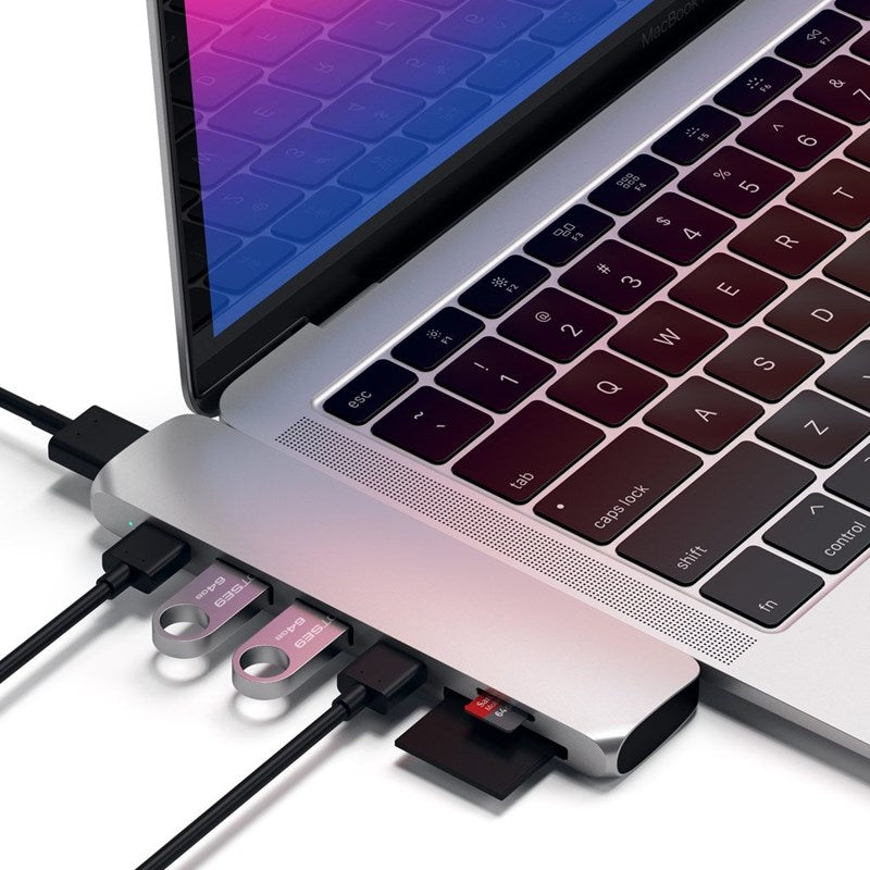 Adaptador Satechi USB-C Pro Hub HDMI 4K - Prata