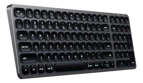 Teclado Satechi Retroiluminado Bluetooth Compacto - US - Cinza Espacial