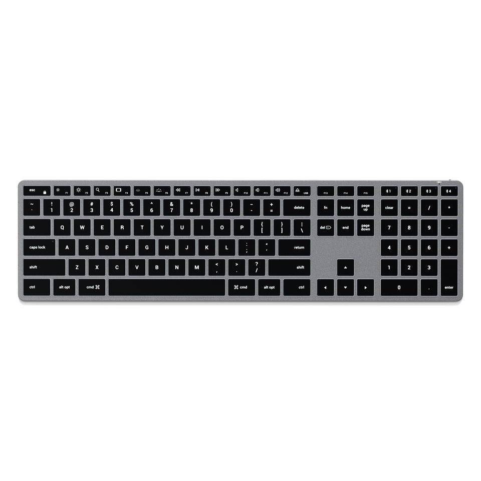 Teclado Satechi Retroiluminado Bluetooth Slim X3 - US - Cinza Espacial