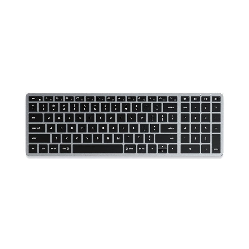 Teclado Satechi Retroiluminado Bluetooth Slim X2 - US - Cinza Espacial