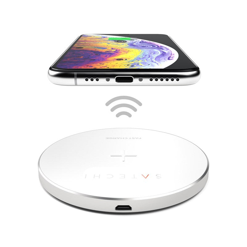 Carregador Satechi Wireless De Alumínio Fast Charger