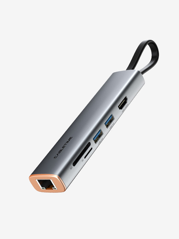 Adaptador Cabletime USB-C Multiportas - 7 em 1