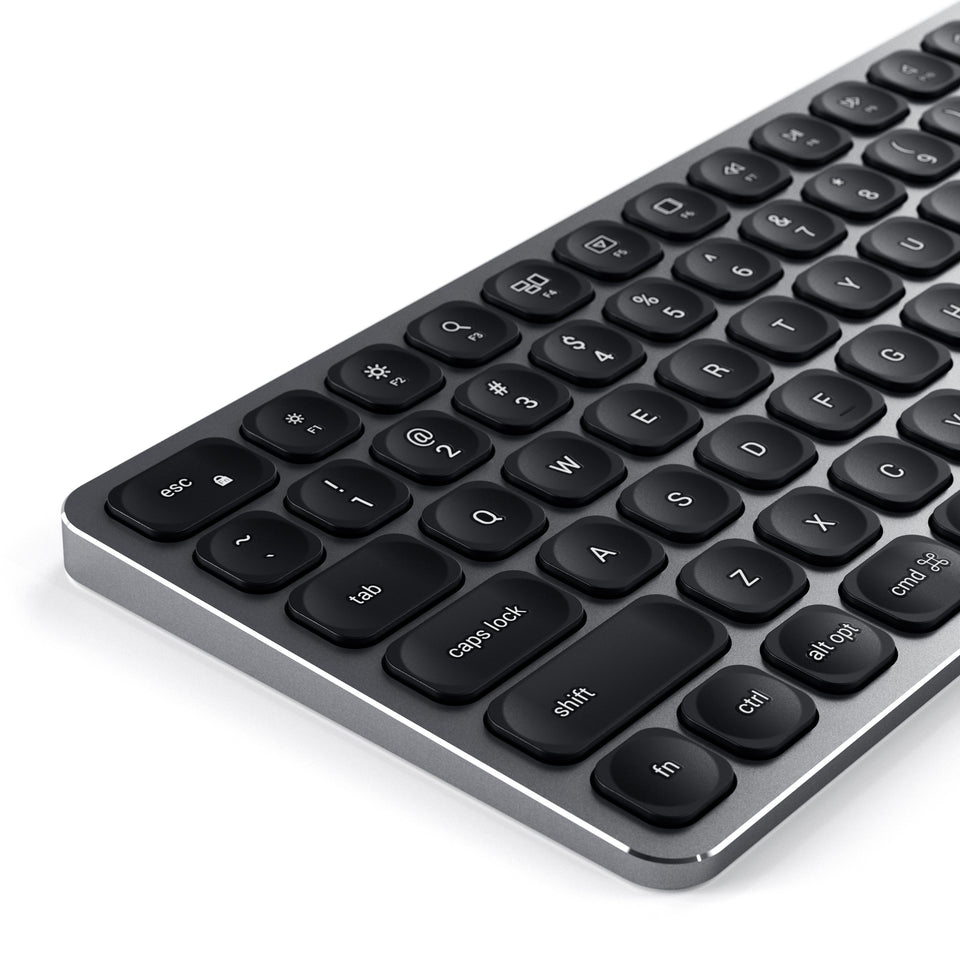 Teclado Satechi USB-A em Alumínio Com Fio - US - Cinza Espacial