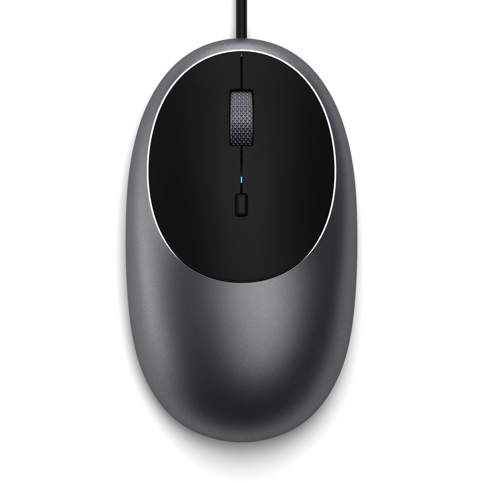 Mouse Satechi C1 Com Fio USB-C - Cinza Espacial