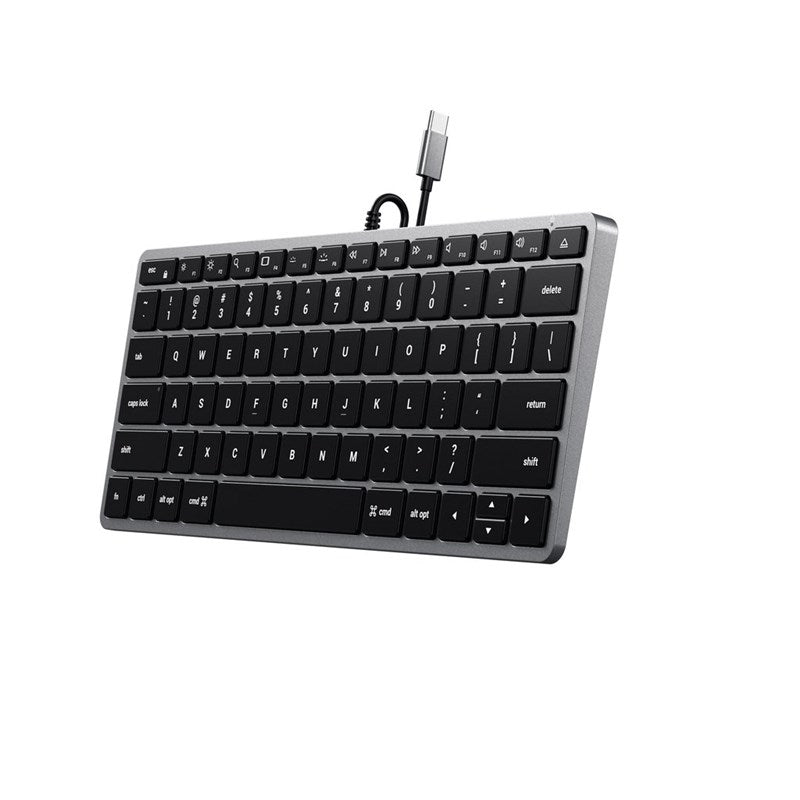 Teclado Satechi Retroiluminado Slim W1 Com Fio - US - Cinza Espacial